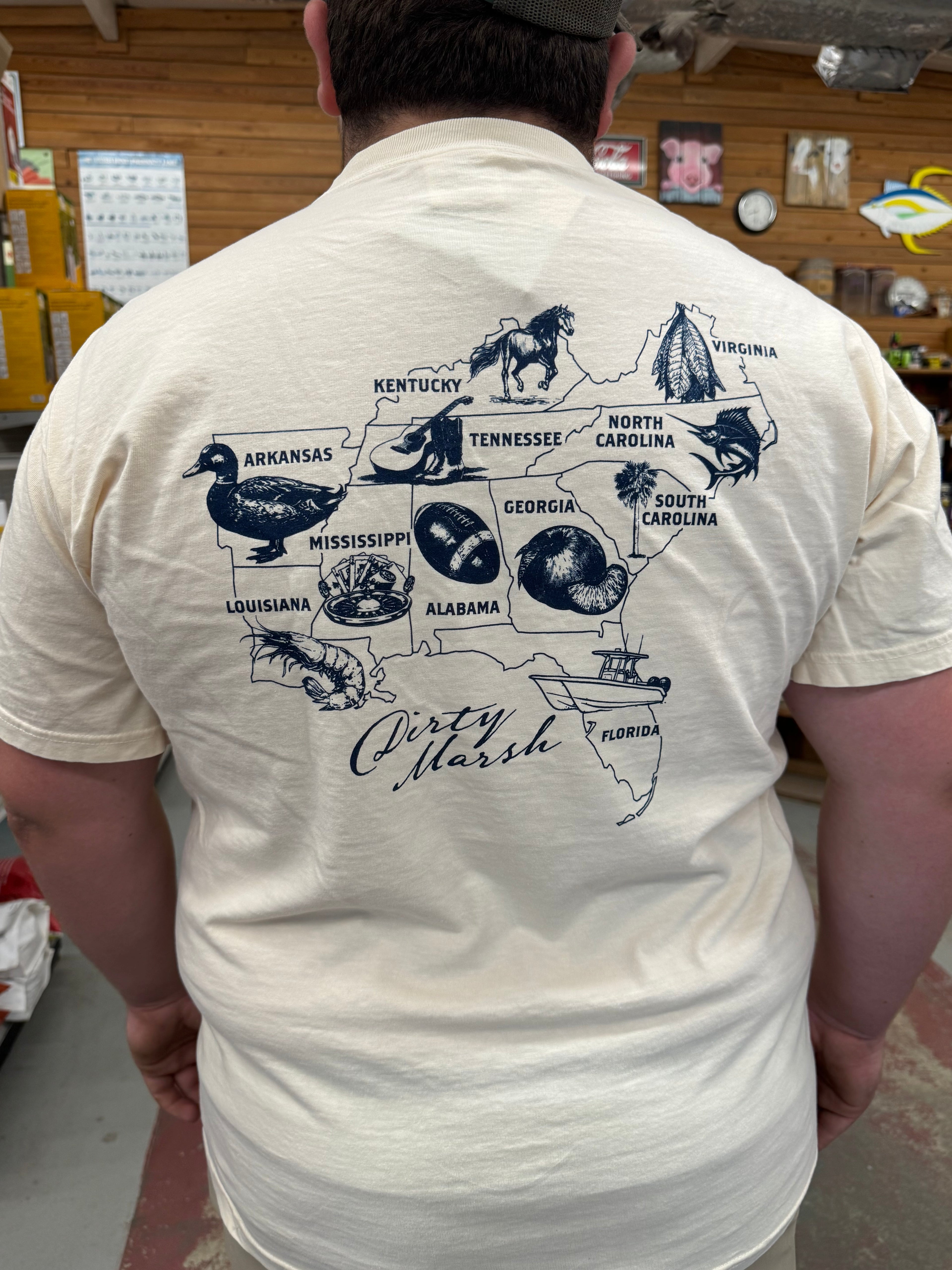 Southeast Map - Dirty Marsh Tee