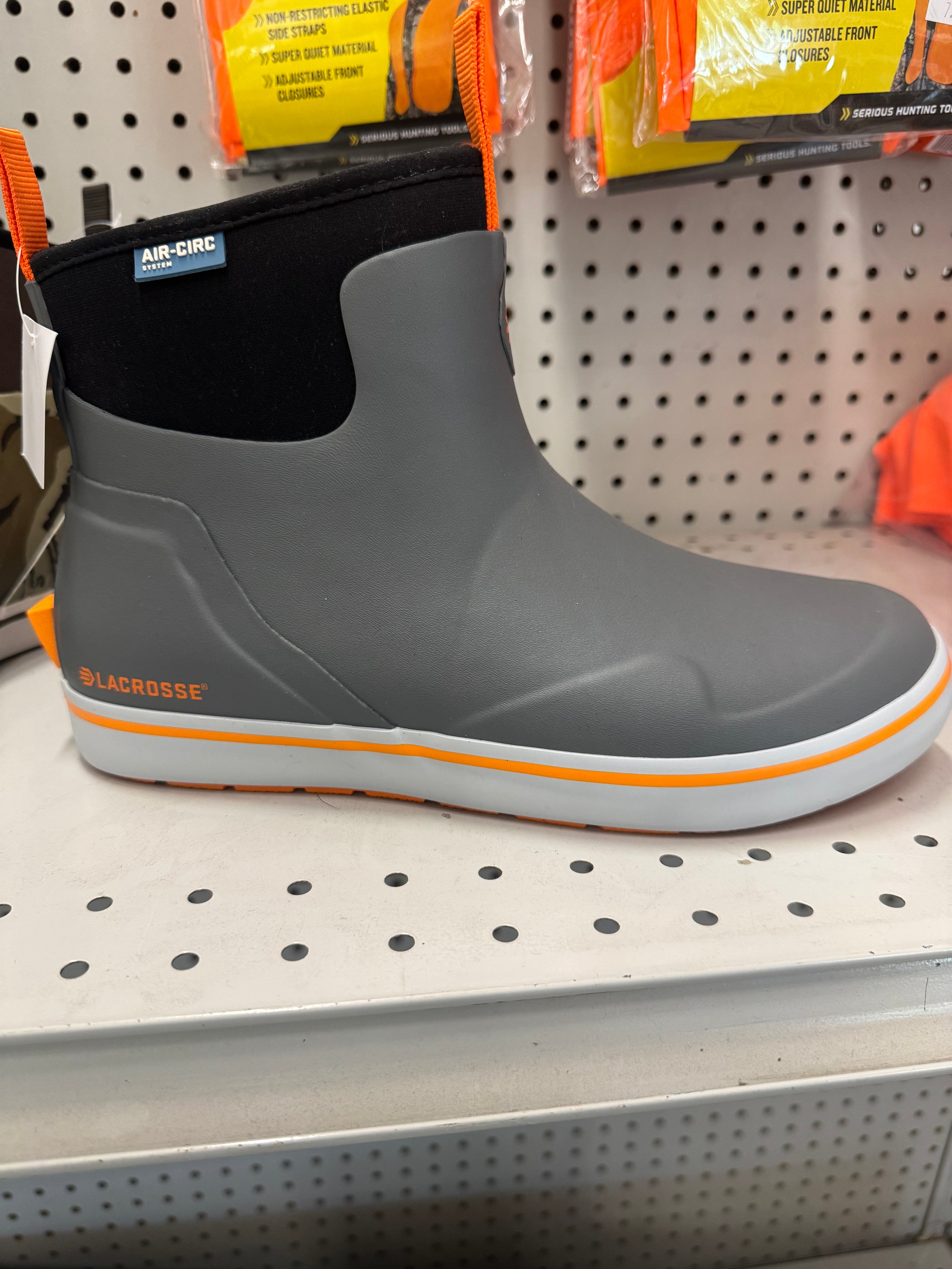 Grey Lacross Deck Boots - Mens